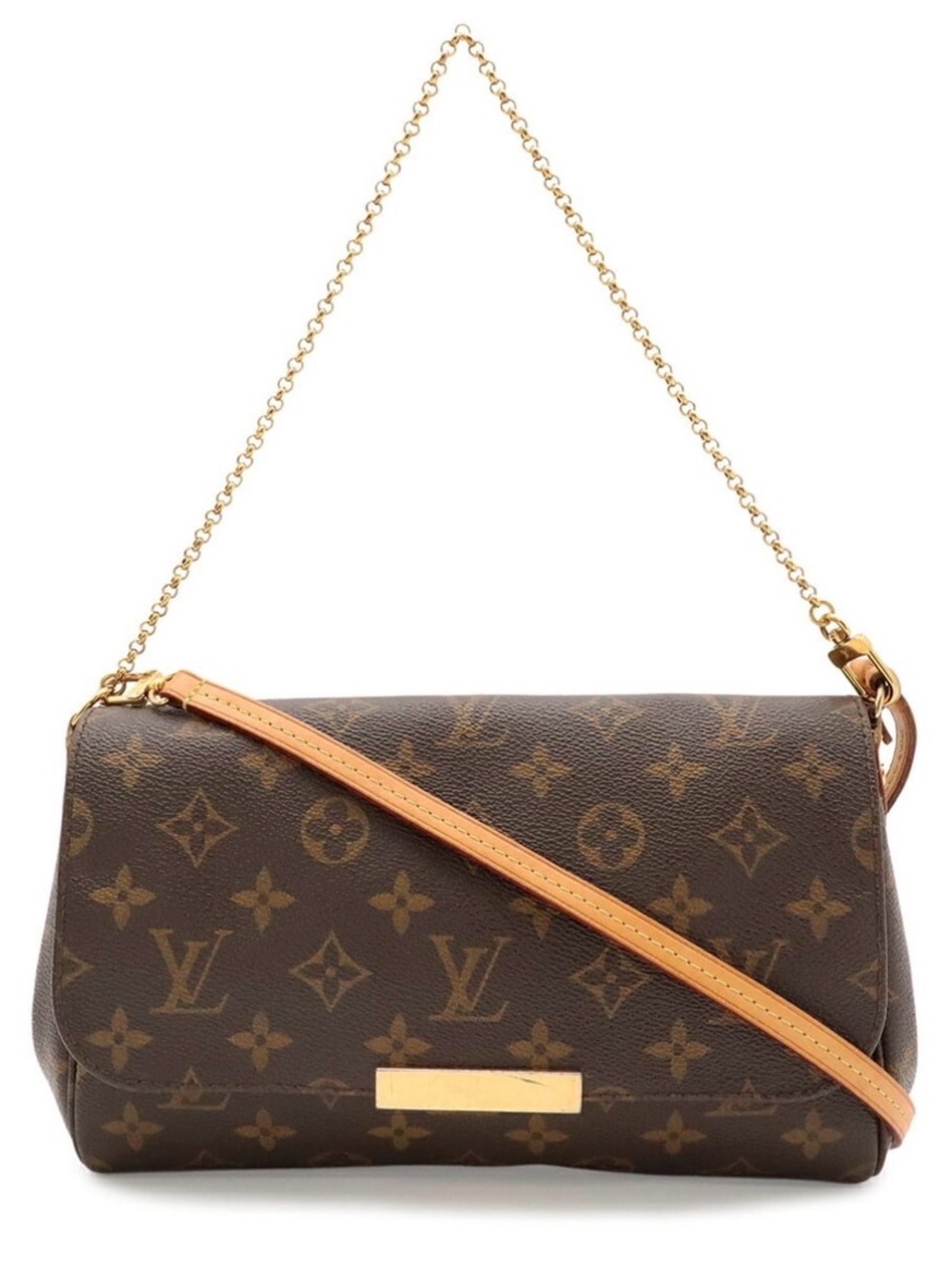 LOUIS VUITTON Louis Vuitton Monogram
Favorite MM Shoulder Bag Chain Clutch